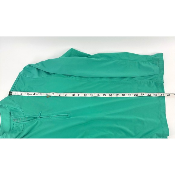 Peter Millar Sun Comfort Womens Medium Green Quarter Zip Parrot Golf Pullover - Picture 3 of 7